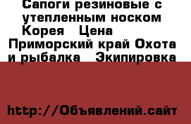 Сапоги резиновые с утепленным носком.Корея › Цена ­ 2 500 - Приморский край Охота и рыбалка » Экипировка   